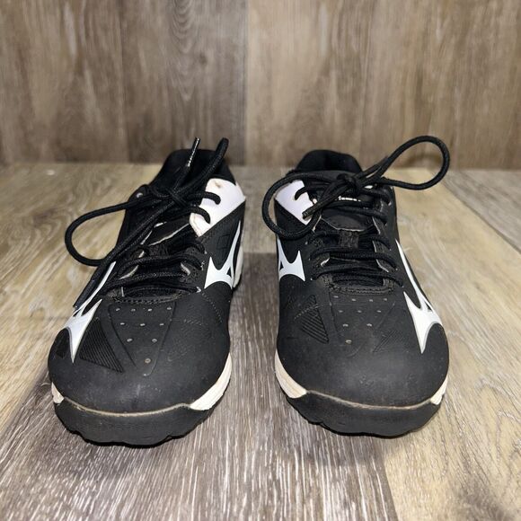 Mizuno 9 Spike Adv Franchise 8 Baseball Cleats Youth Size 12 Black Shoes 320507 - Picture 3 of 11